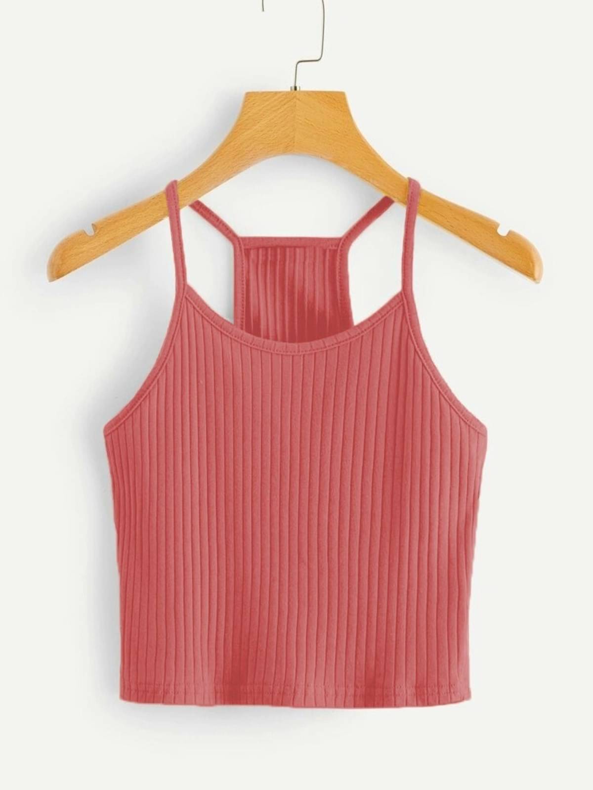     			Redamancii Women's Cotton Blend Tank Top ( Pink )