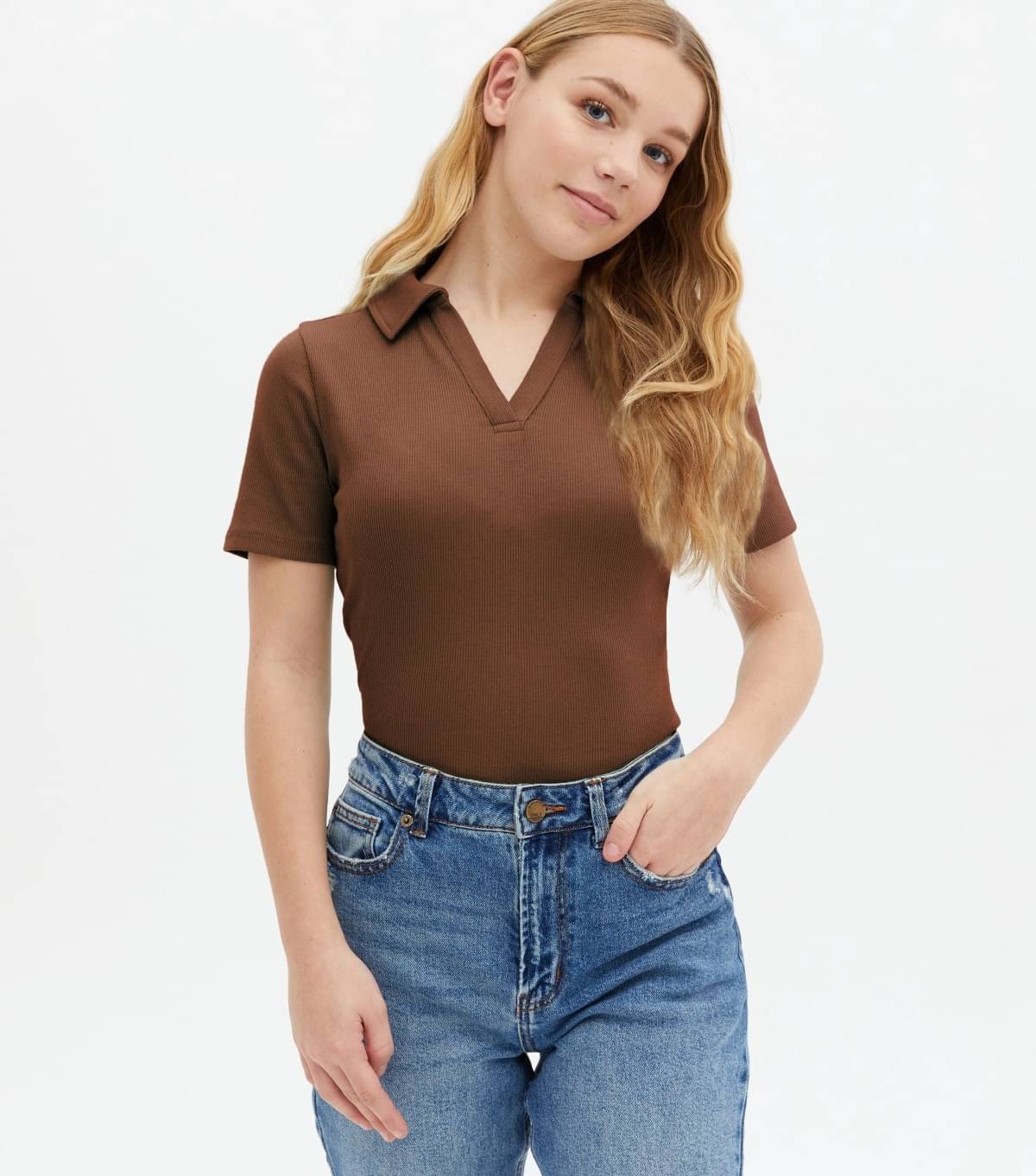     			Redamancii Women's Cotton Crop Top ( Brown )