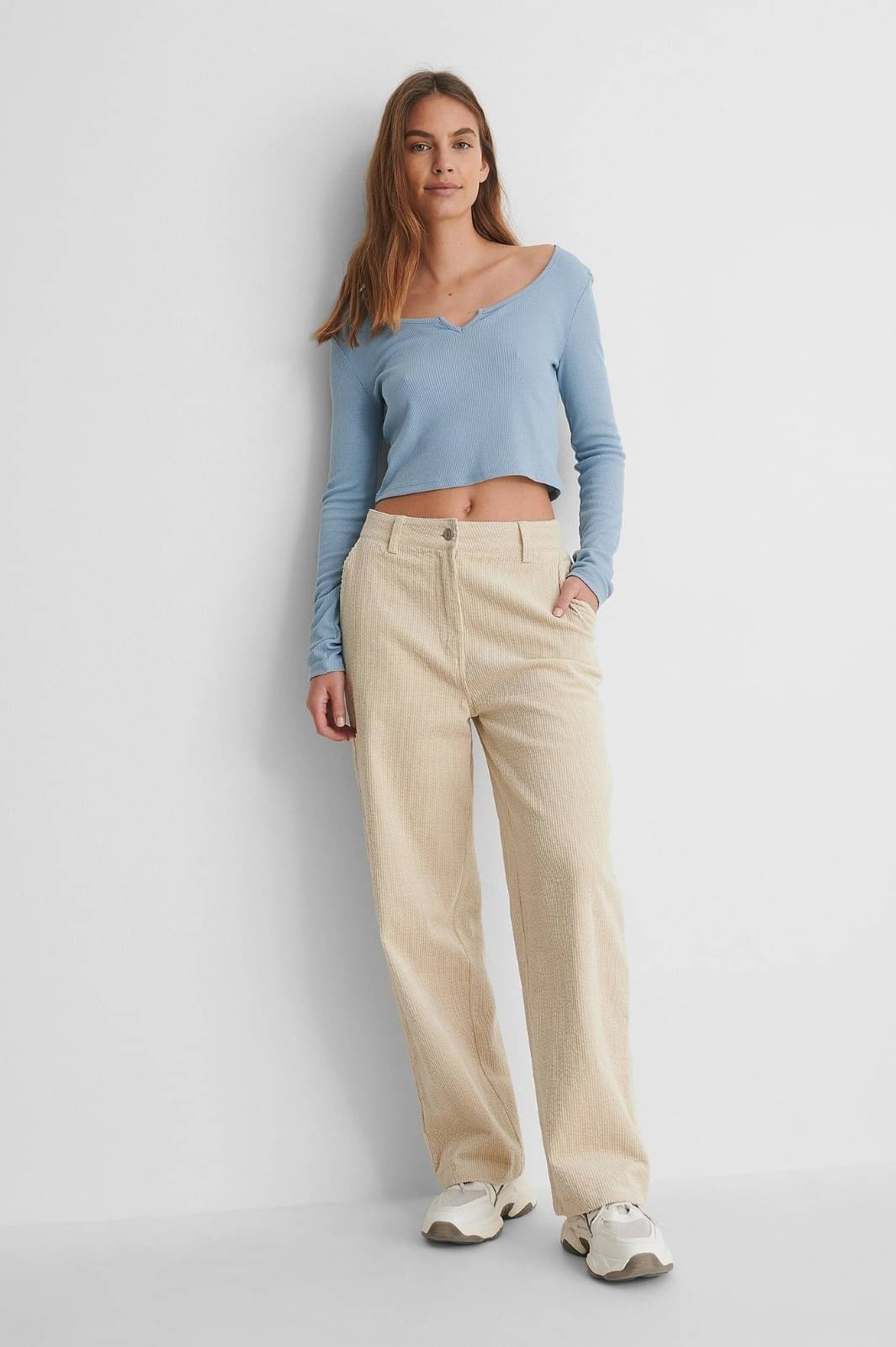     			Redamancii Women's Cotton Regular Top ( Light Blue )