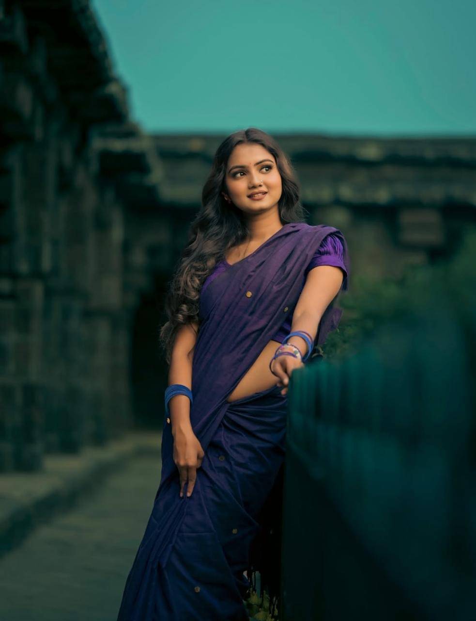 SARADA HANDLOOM Cotton Woven Saree With Unstitched Blouse Piece ( Blue ) SARADA HANDLOOM Cotton Woven Saree With Unstitched Blouse Piece ( Blue )
