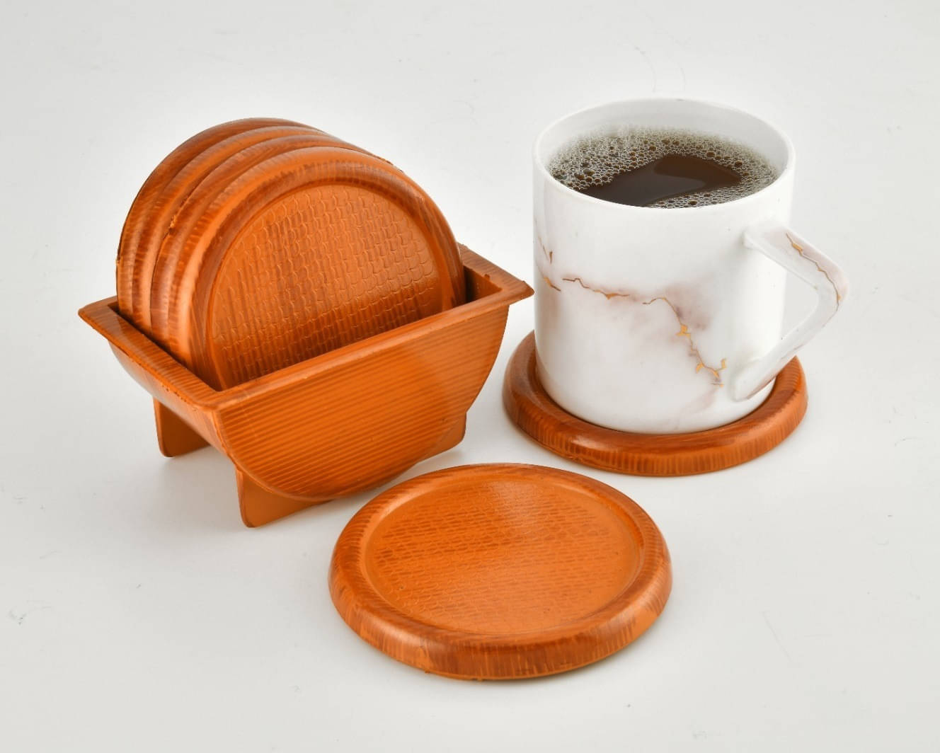     			SunLife Set of 6 PVC Coaster