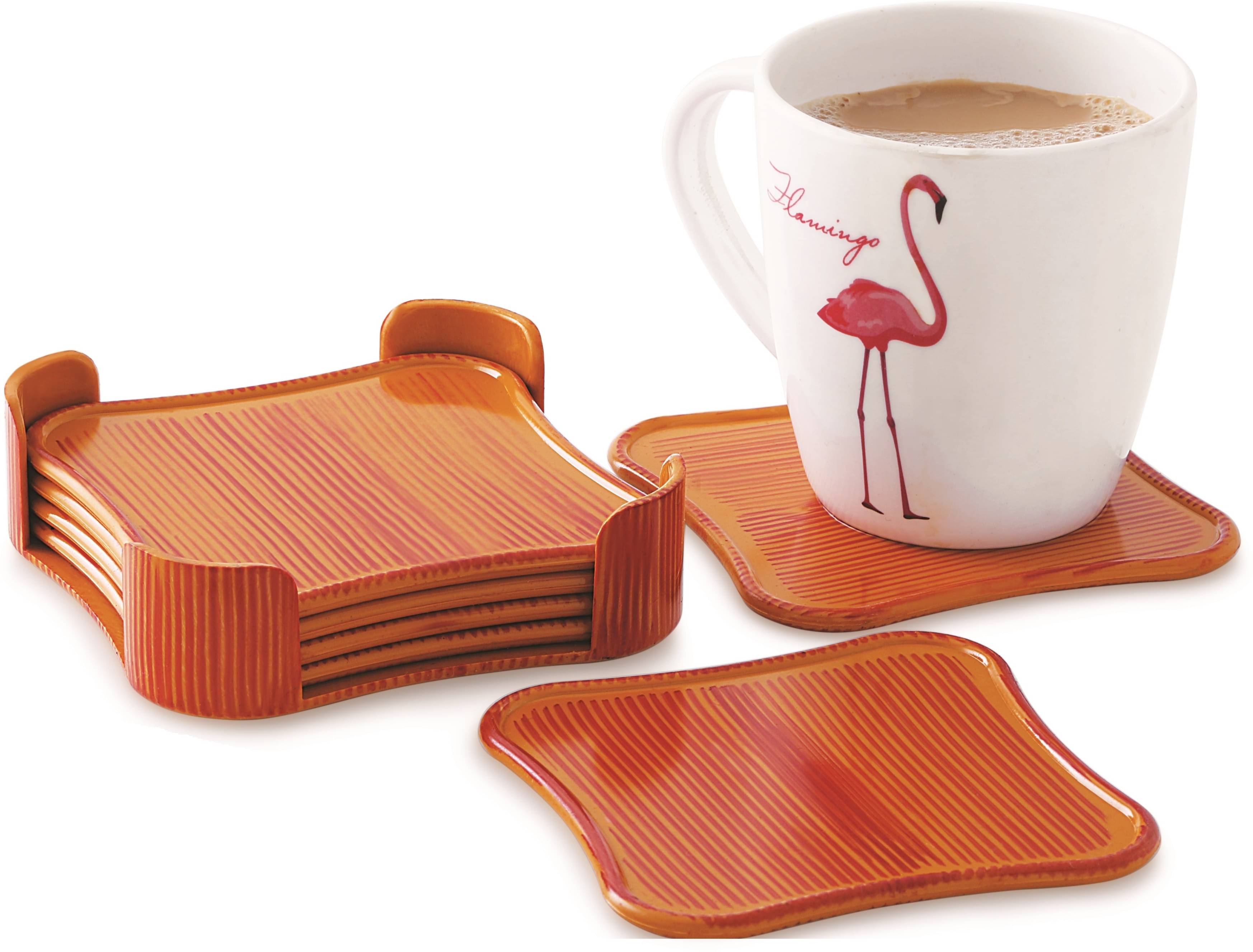    			SunLife Set of 6 PVC Coaster
