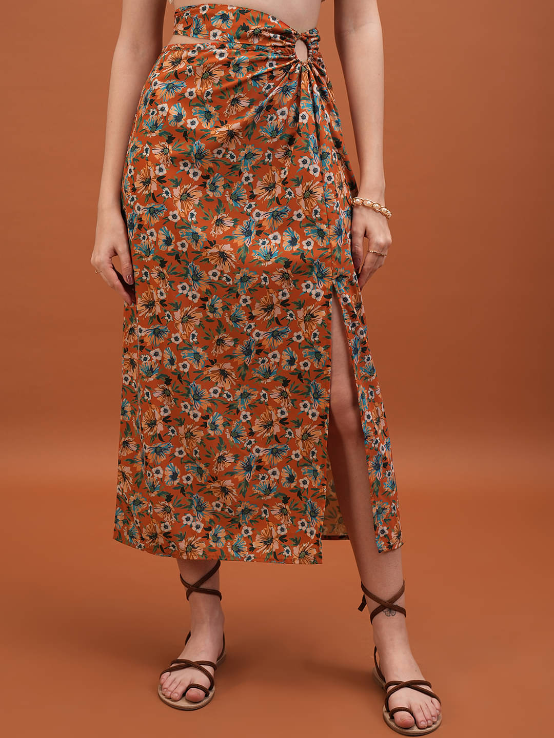 Tokyo Talkies Multicolor Polyester Women's A-Line Skirt ( Pack of 1 ) Tokyo Talkies Multicolor Polyester Women's A-Line Skirt ( Pack of 1 )