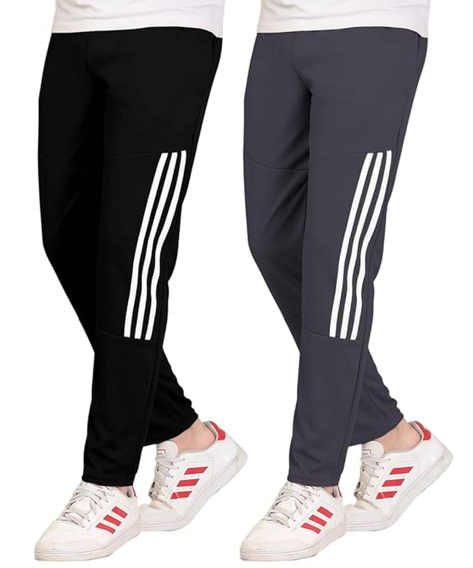 Zortapla Grey Lycra Men's Trackpants ( Pack of 2 ) Zortapla Grey Lycra Men's Trackpants ( Pack of 2 )