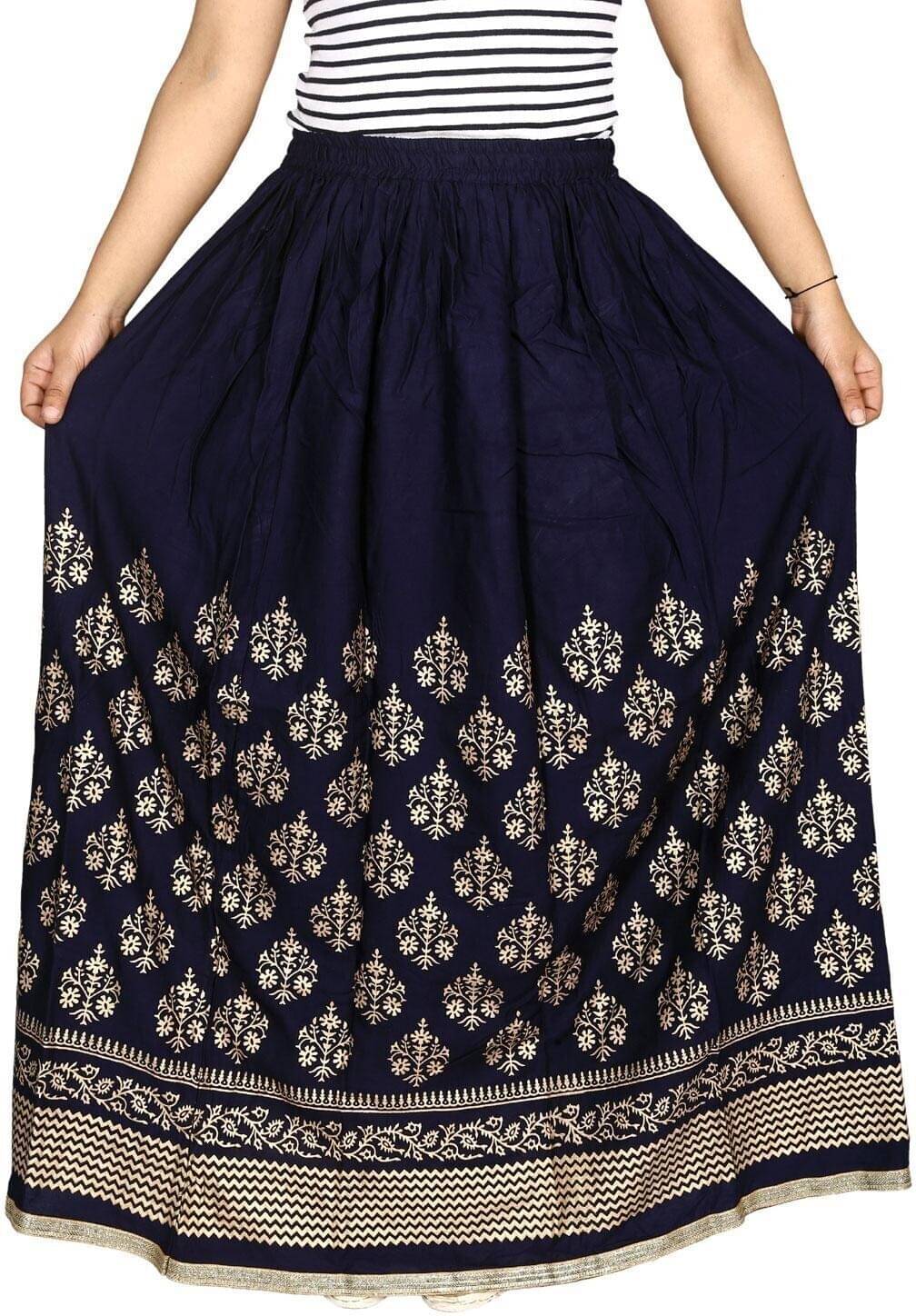yashiv Black Viscose Women's A-Line Skirt ( Pack of 1 ) yashiv Black Viscose Women's A-Line Skirt ( Pack of 1 )