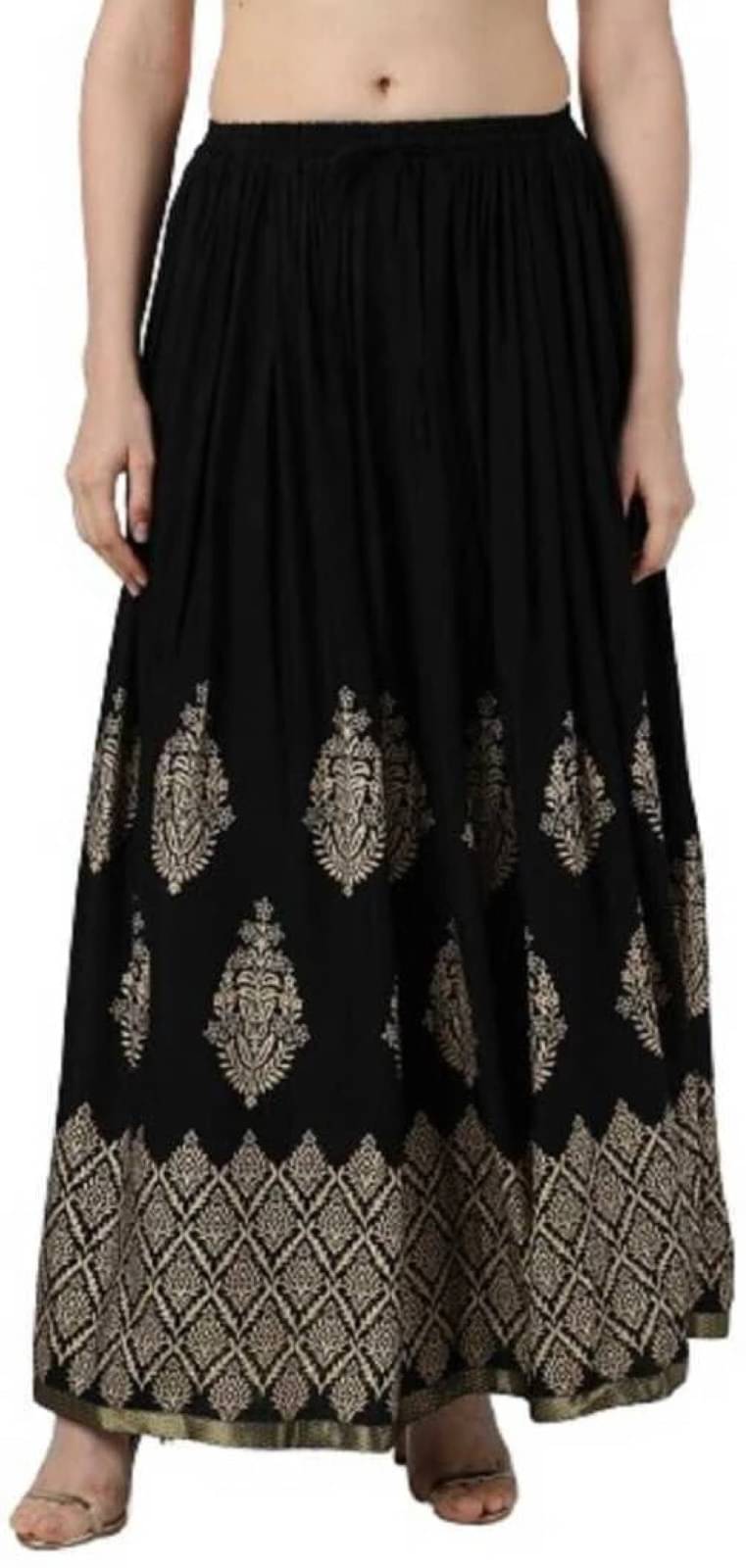     			yashiv Multicolor Viscose Women's Flared Skirt ( Pack of 1 )