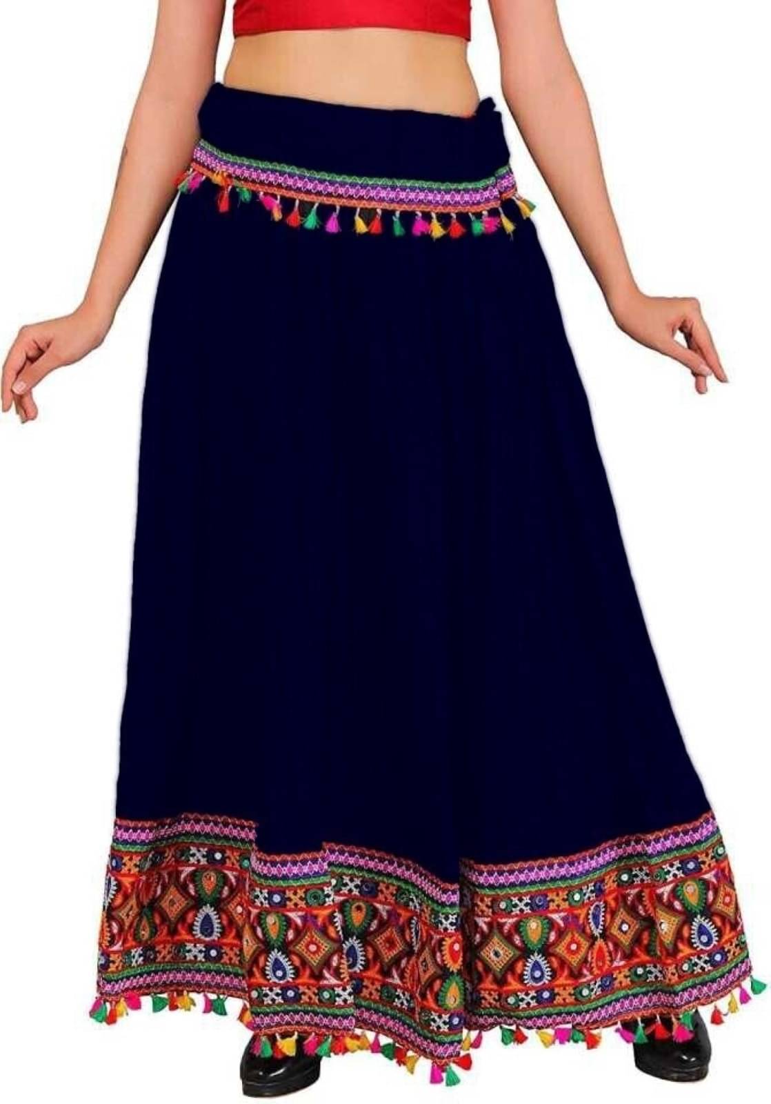     			yashiv Multicolor Viscose Women's Flared Skirt ( Pack of 1 )