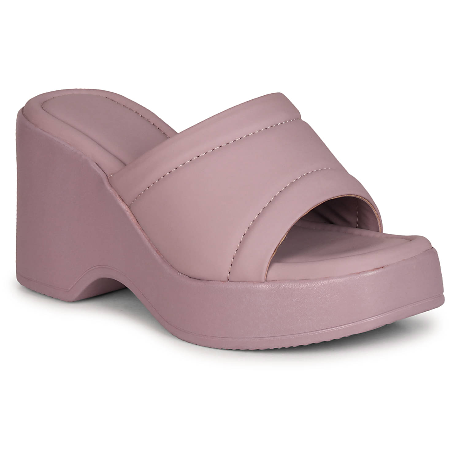     			Commander Shoes Peach Women's Slip On Heels