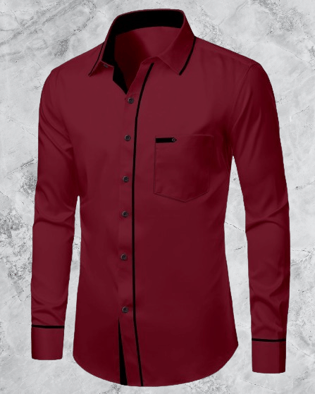 DEVILFASHION Rayon Regular Fit Solids Full Sleeves Men's Casual Shirt - Maroon ( Pack of 1 ) DEVILFASHION Rayon Regular Fit Solids Full Sleeves Men's Casual Shirt - Maroon ( Pack of 1 )