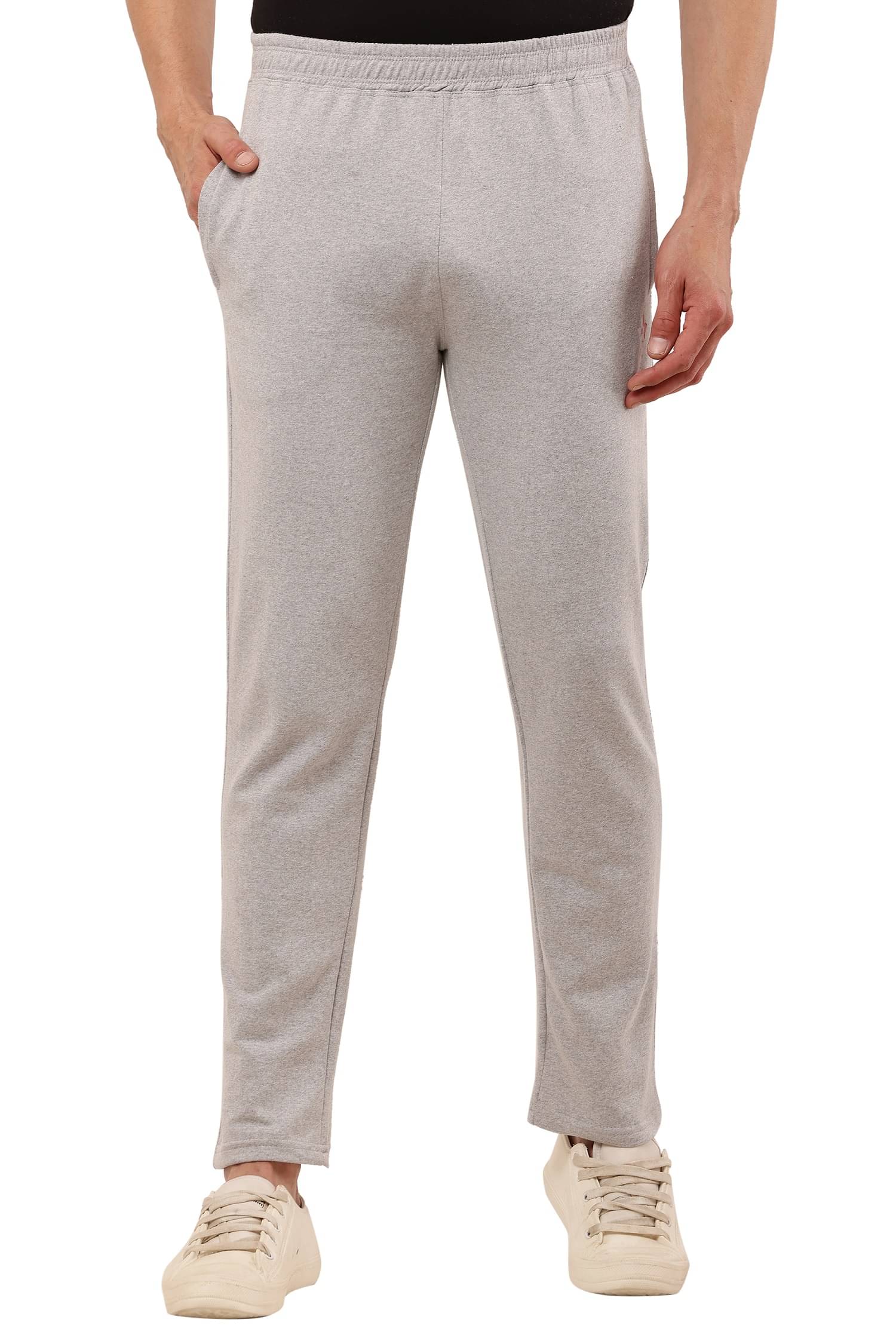     			GARBFEB Grey Cotton Men's Trackpants ( Pack of 1 )