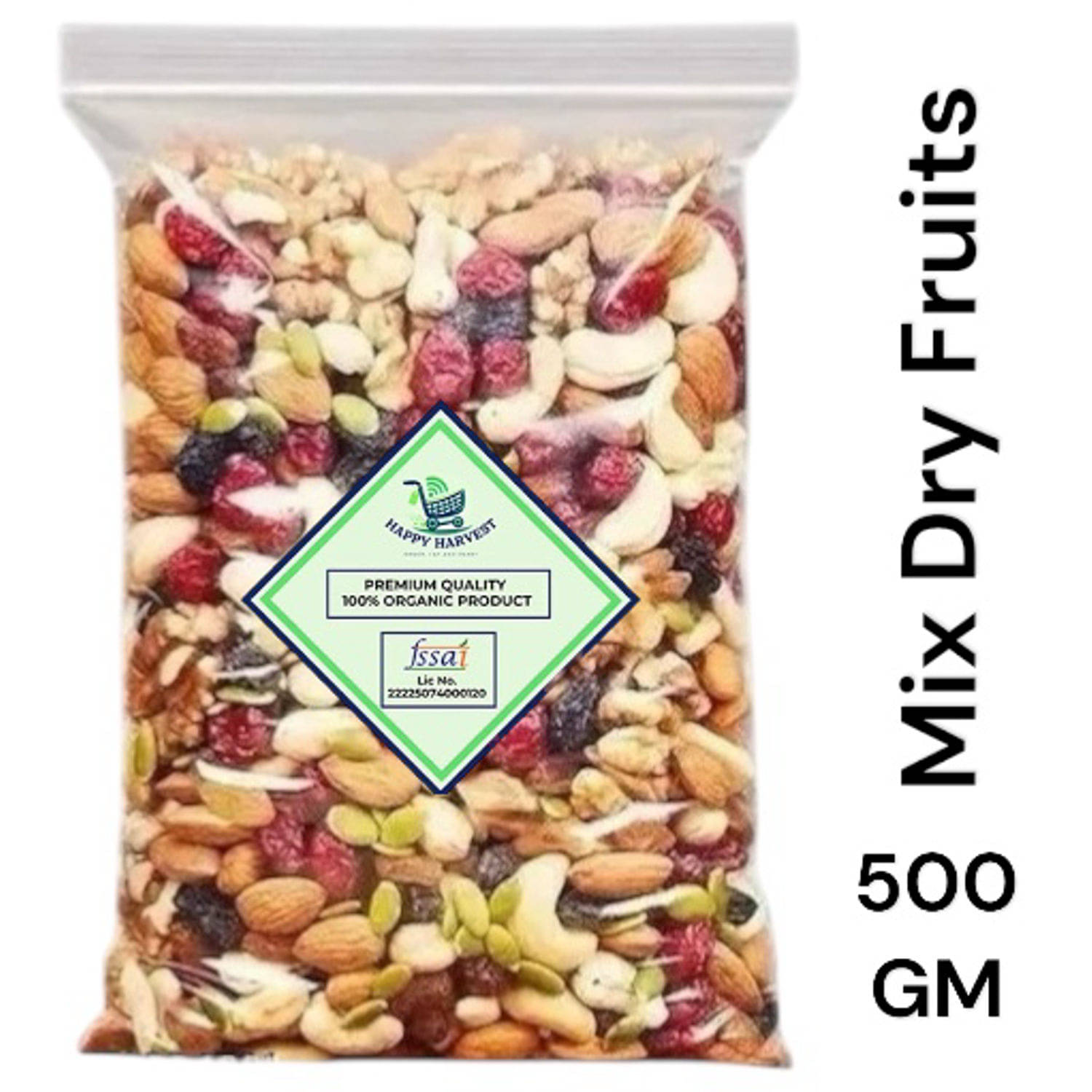 HAPPY HARVEST Mixed Nuts 500 GM HAPPY HARVEST Mixed Nuts 500 GM