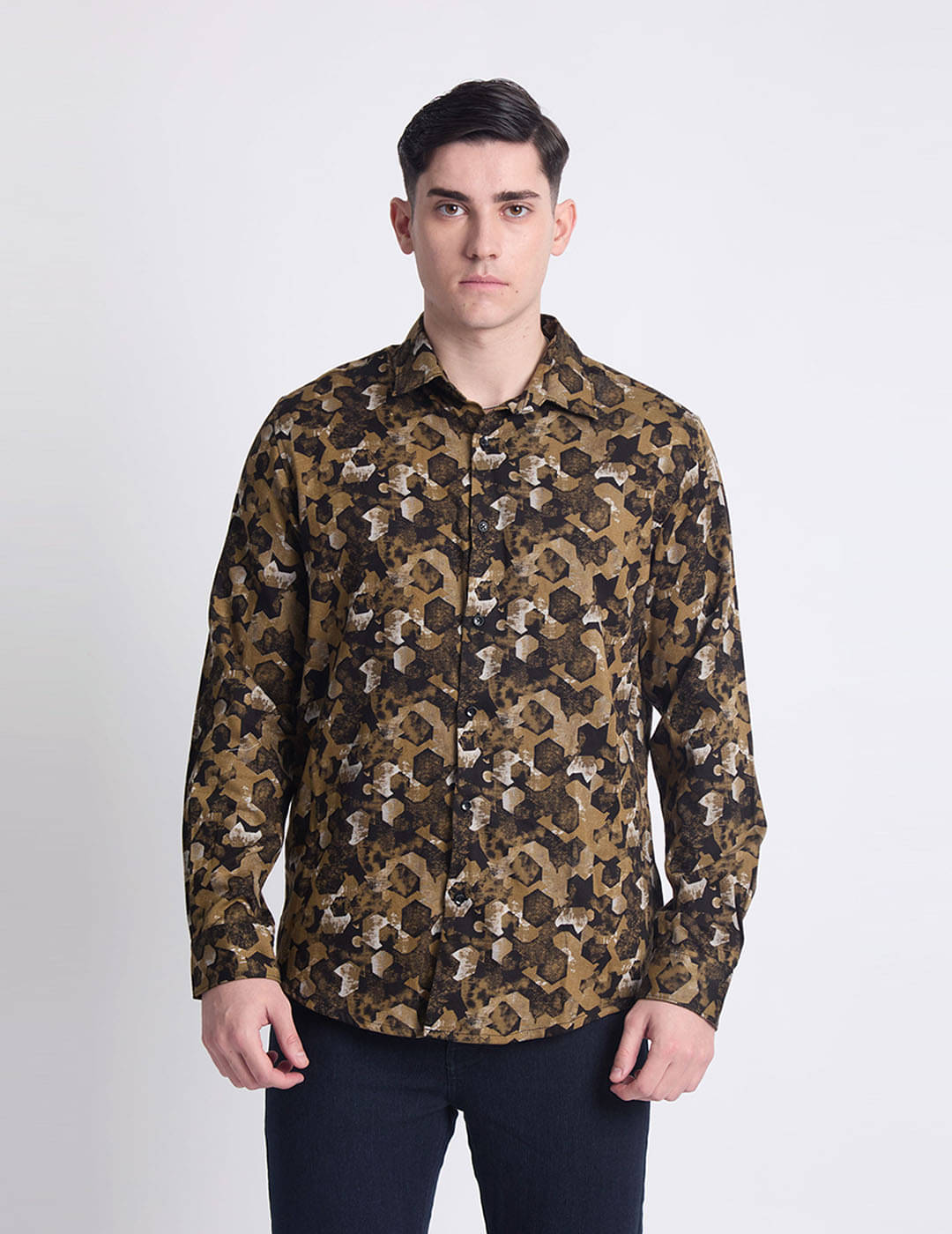 IVOC 100% Cotton Regular Fit Printed Full Sleeves Men's Casual Shirt - Multi ( Pack of 1 ) IVOC 100% Cotton Regular Fit Printed Full Sleeves Men's Casual Shirt - Multi ( Pack of 1 )