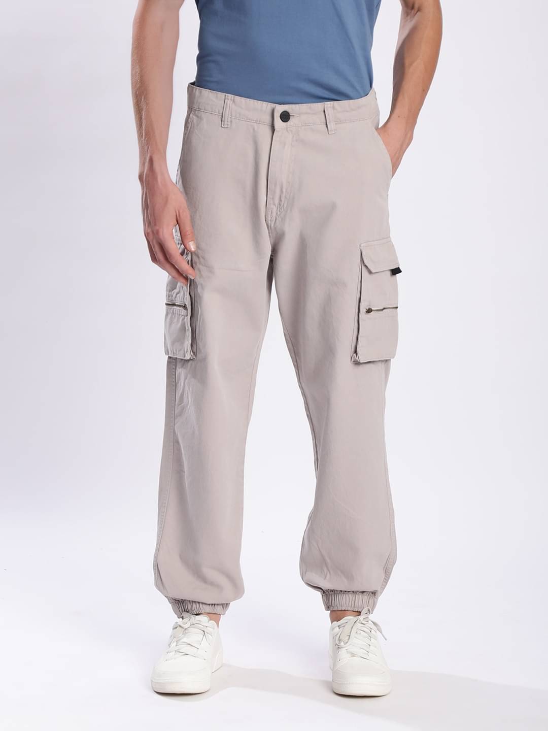     			IVOC Relax Flat Men's Joggers - Grey ( Pack of 1 )