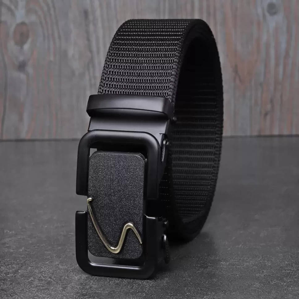 JDL - Black Nylon Men's Casual Belt ( Pack of 1 )     			JDL - Black Nylon Men's Casual Belt ( Pack of 1 )