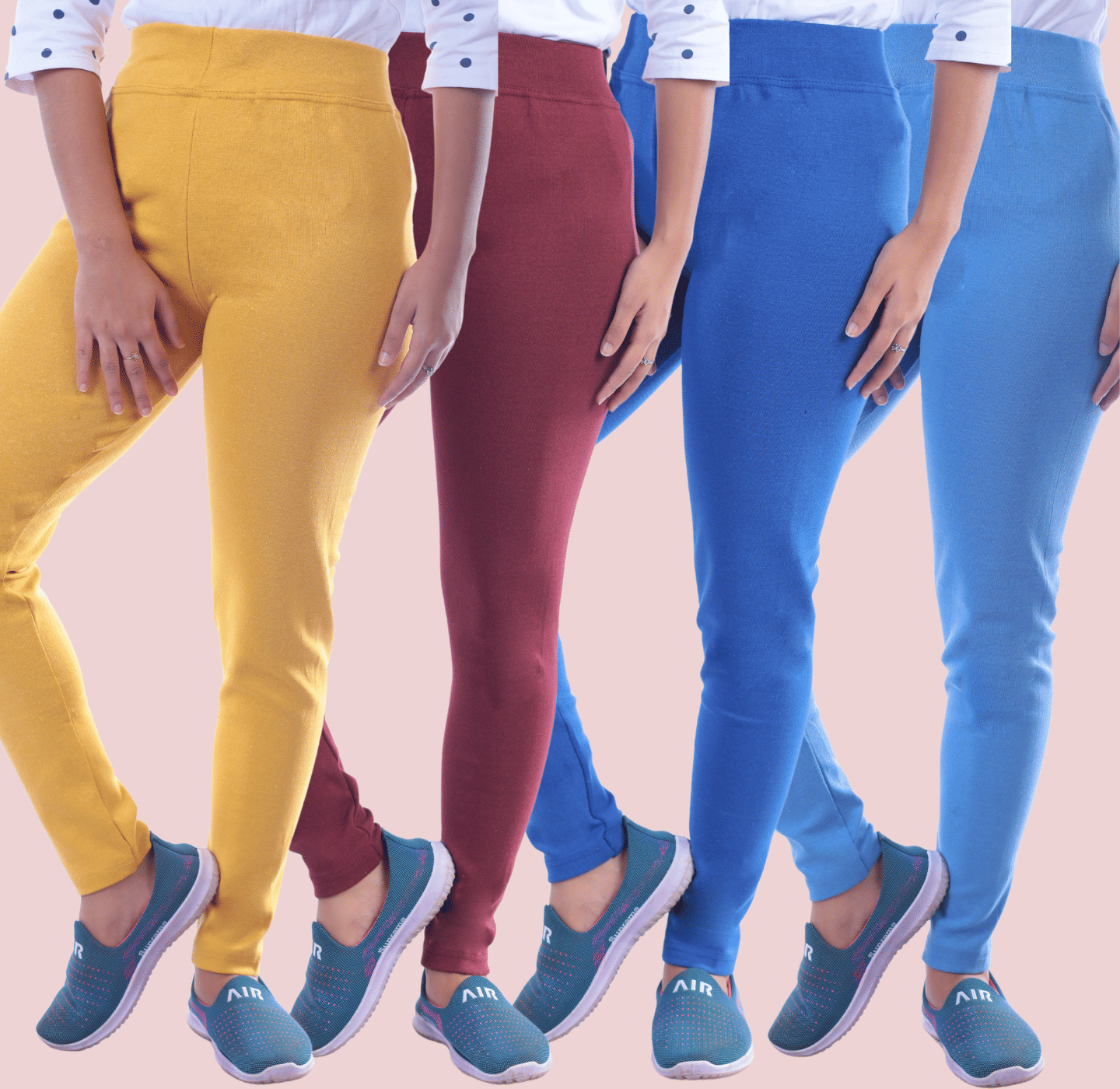     			KARARO Women Cotton Blend Skinny Fit Jegging