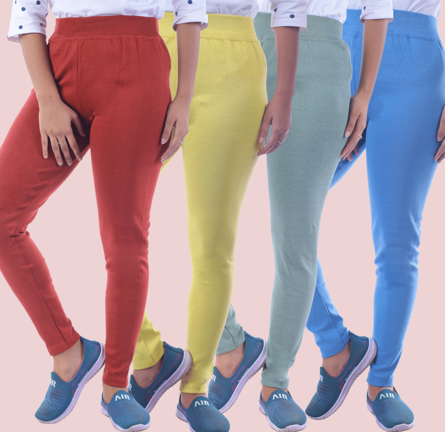    			KARARO Women Cotton Blend Skinny Fit Jegging