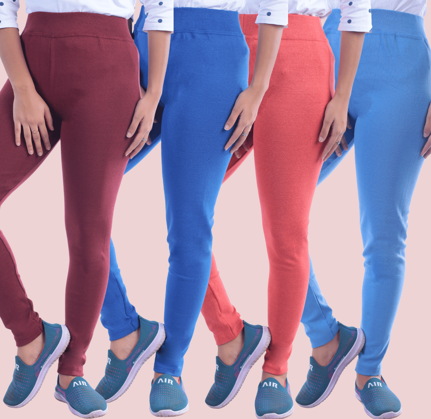     			KARARO Women Cotton Blend Skinny Fit Jegging