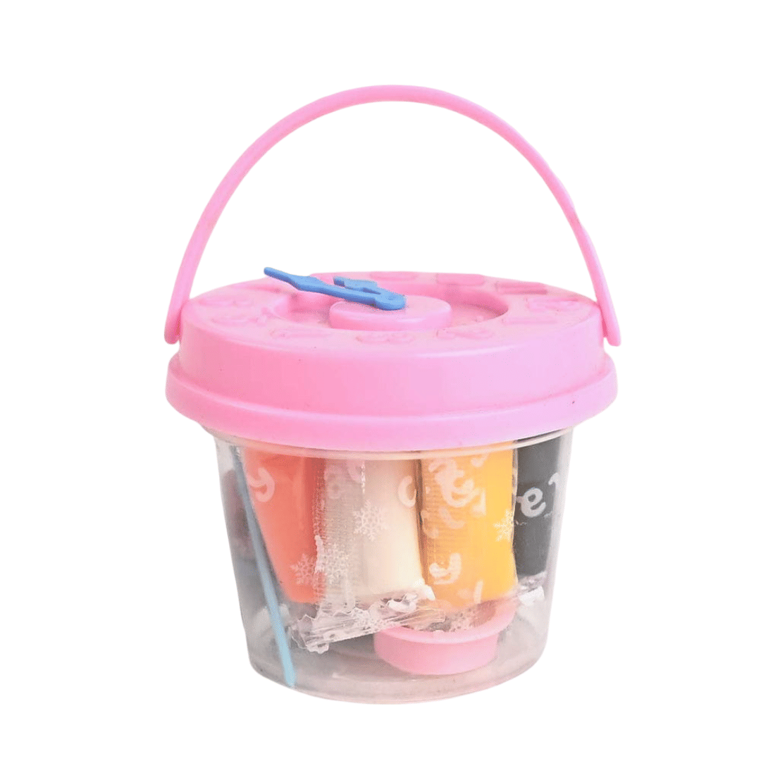 Kalra Magic Multi-Color Soft Clay Bucket for Kids 12 Bright Colors in Resealable Container with Handle Pink Pack 1 Kalra Magic Multi-Color Soft Clay Bucket for Kids 12 Bright Colors in Resealable Container with Handle Pink Pack 1