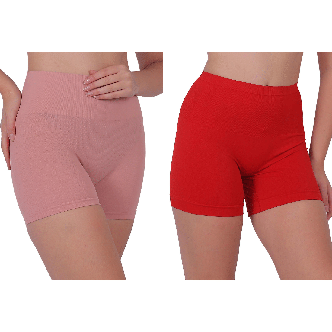 Pia Trends Pack of 2 Cotton Blend Women's Shaping Bottoms ( Peach,Red ) Pia Trends Pack of 2 Cotton Blend Women's Shaping Bottoms ( Peach,Red )