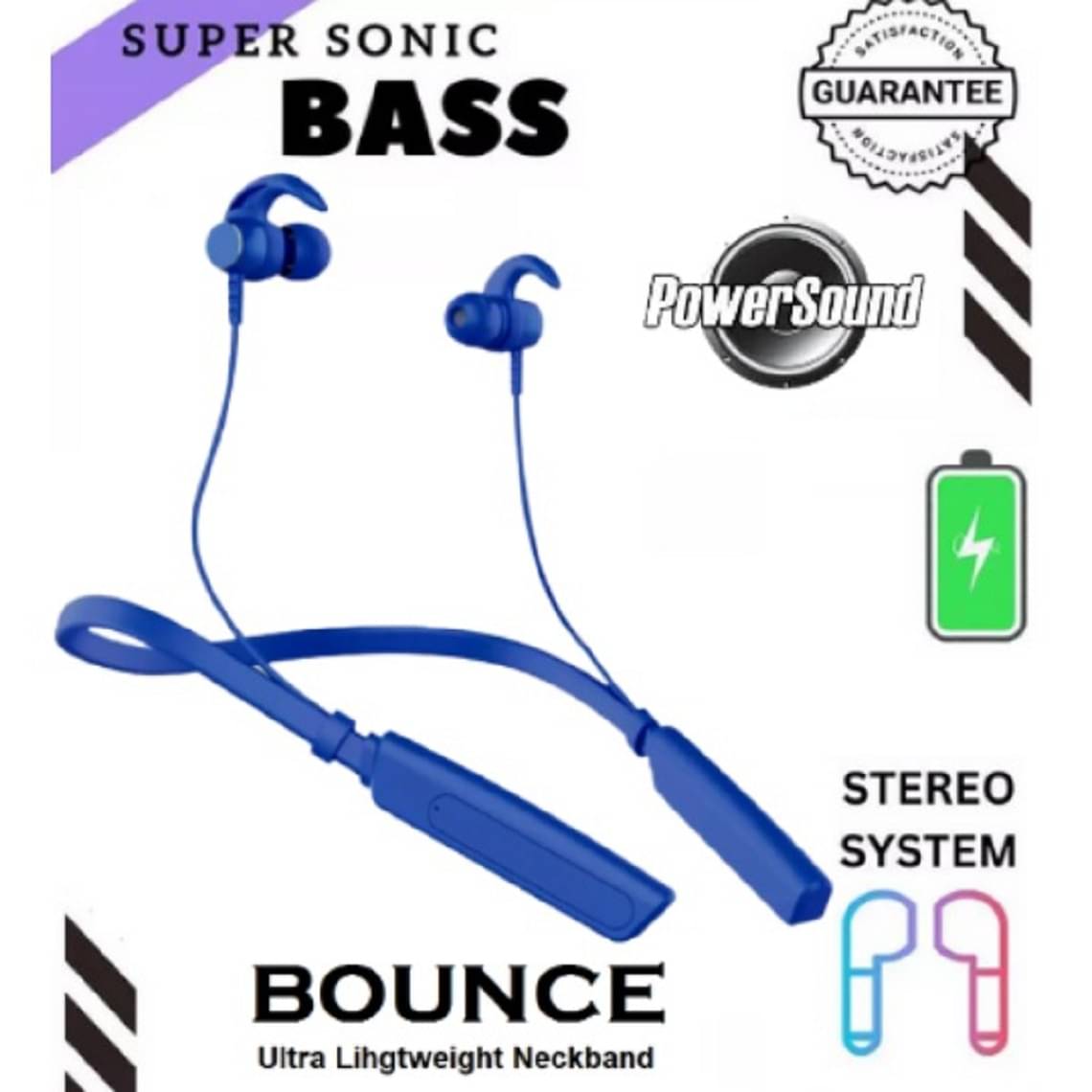     			Shop To Shop In-the-ear Bluetooth Headset with Upto 10h Talktime Deep Bass - Blue