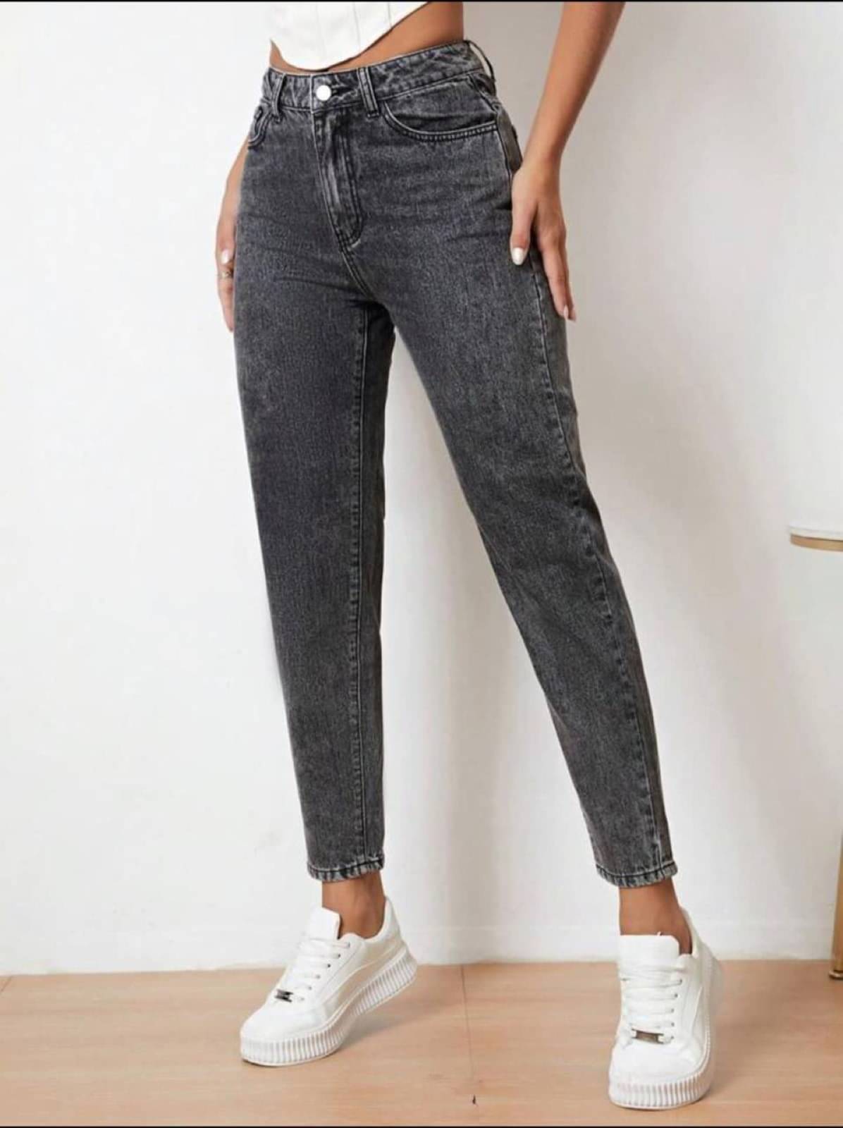     			SiNK DENIMS Women Mom Fit Waist Jeans