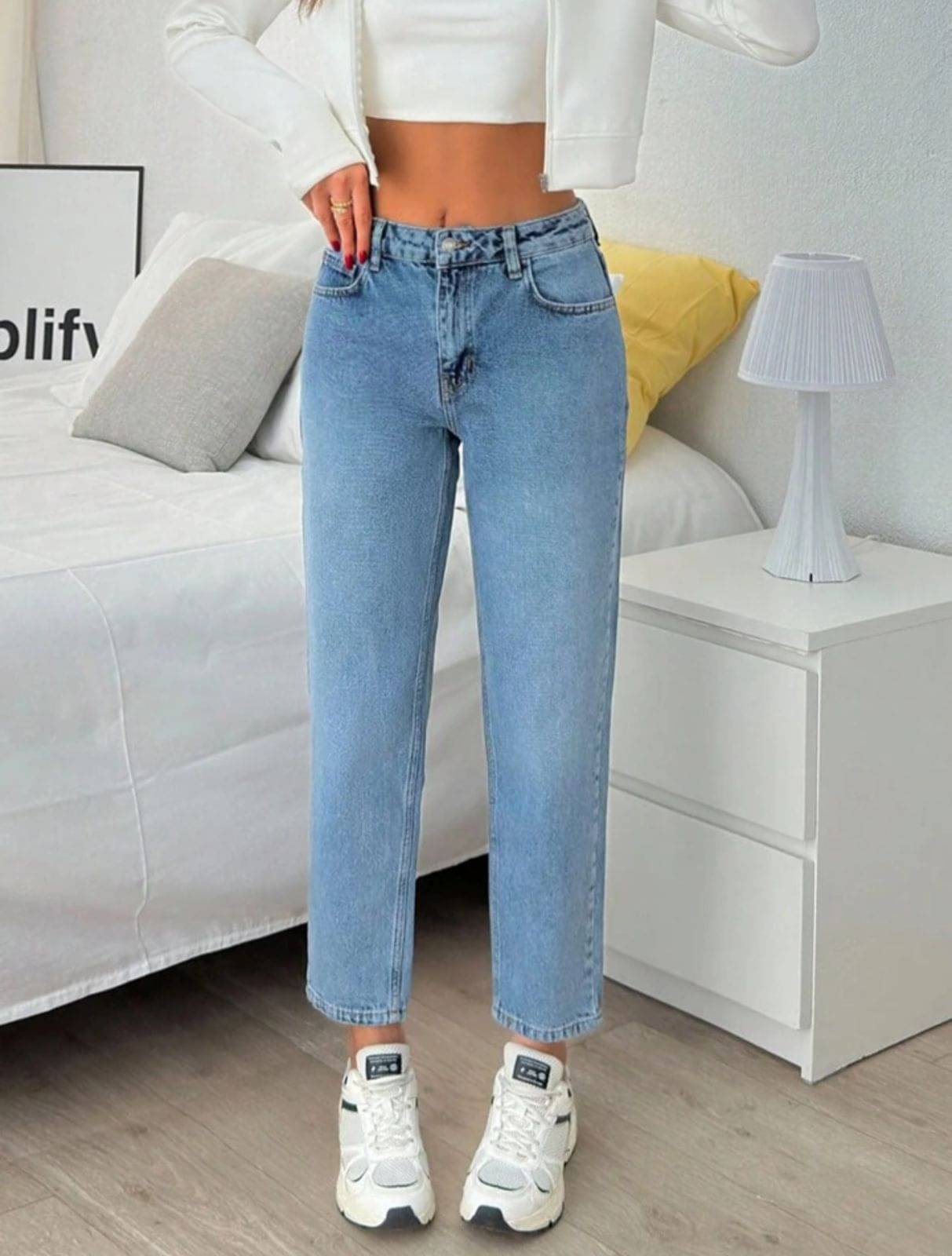     			SiNK DENIMS Women Mom Fit Waist Jeans