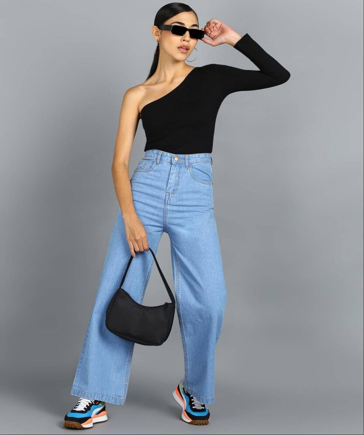     			SiNK DENIMS Women's Straight Fit High-Rise Jeans ( Blue )