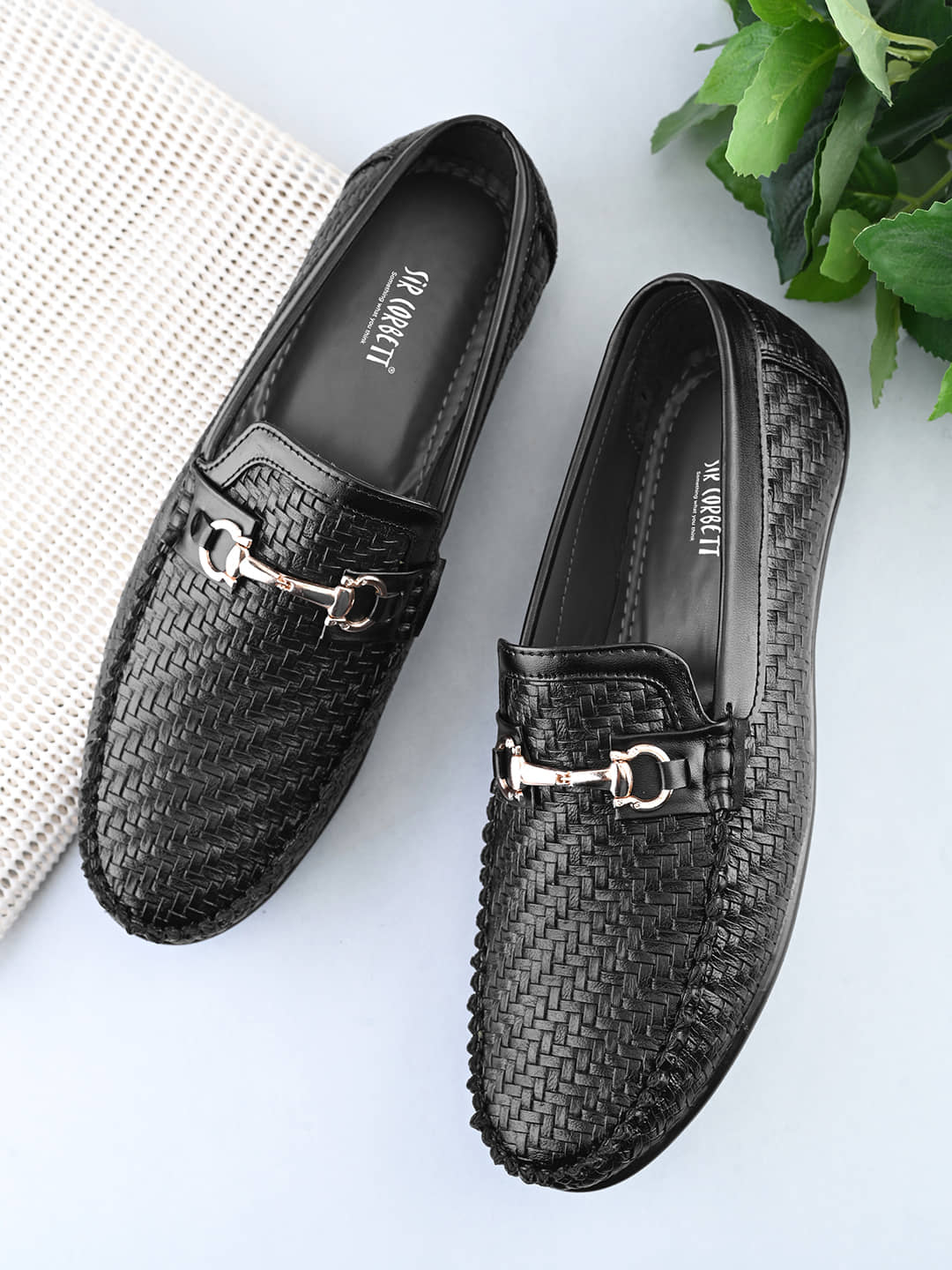Sir Corbett Black Men's Slip on - Formal Shoes | Buy online on ZillyBuy