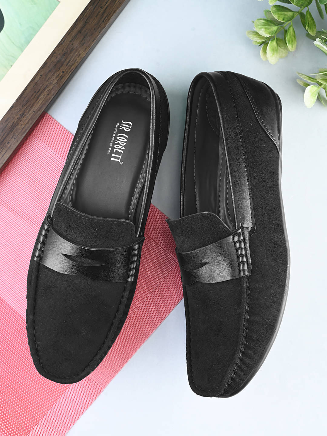     			Sir Corbett Black Men's Slip on