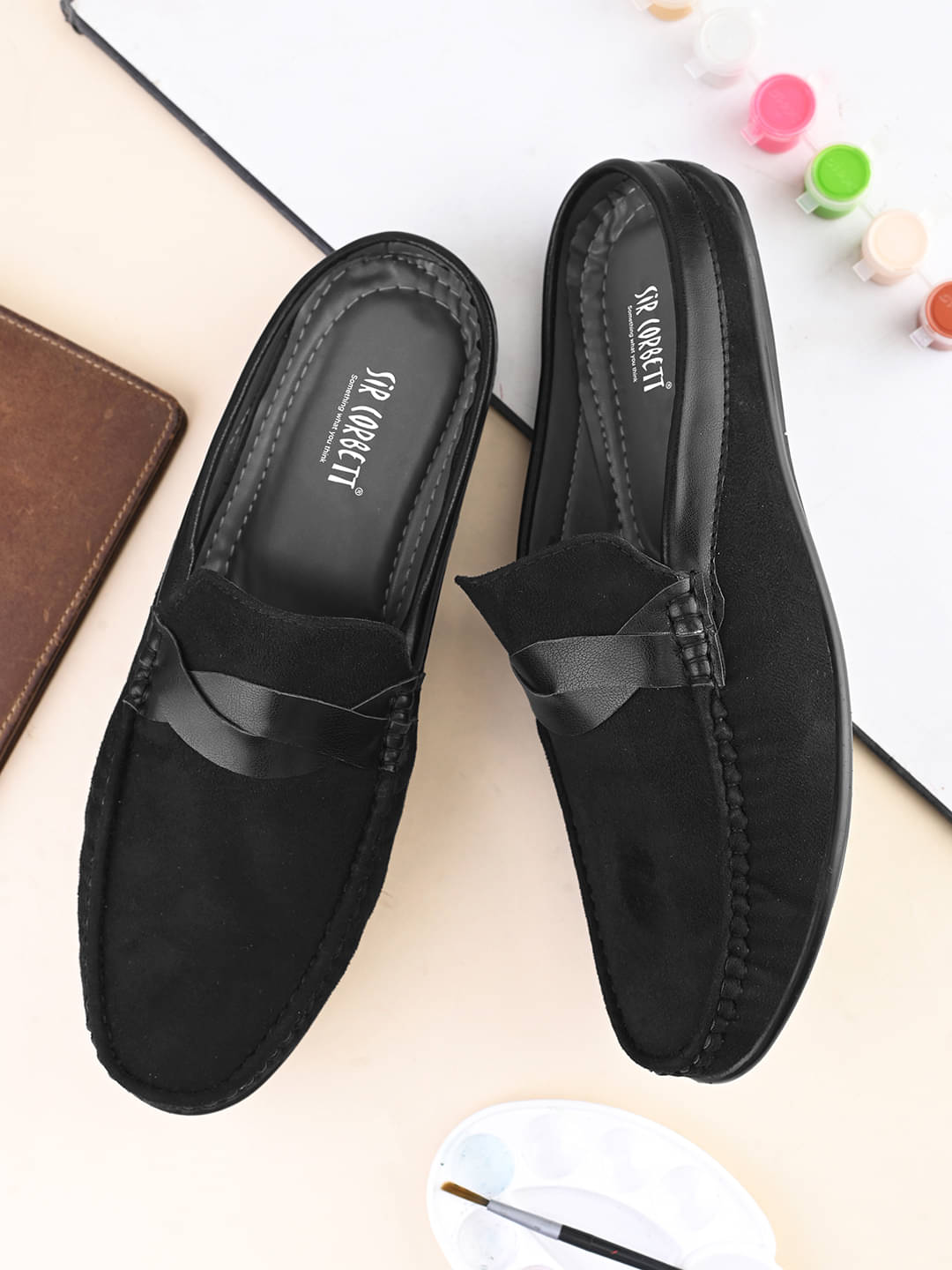     			Sir Corbett Black Men's Slip on