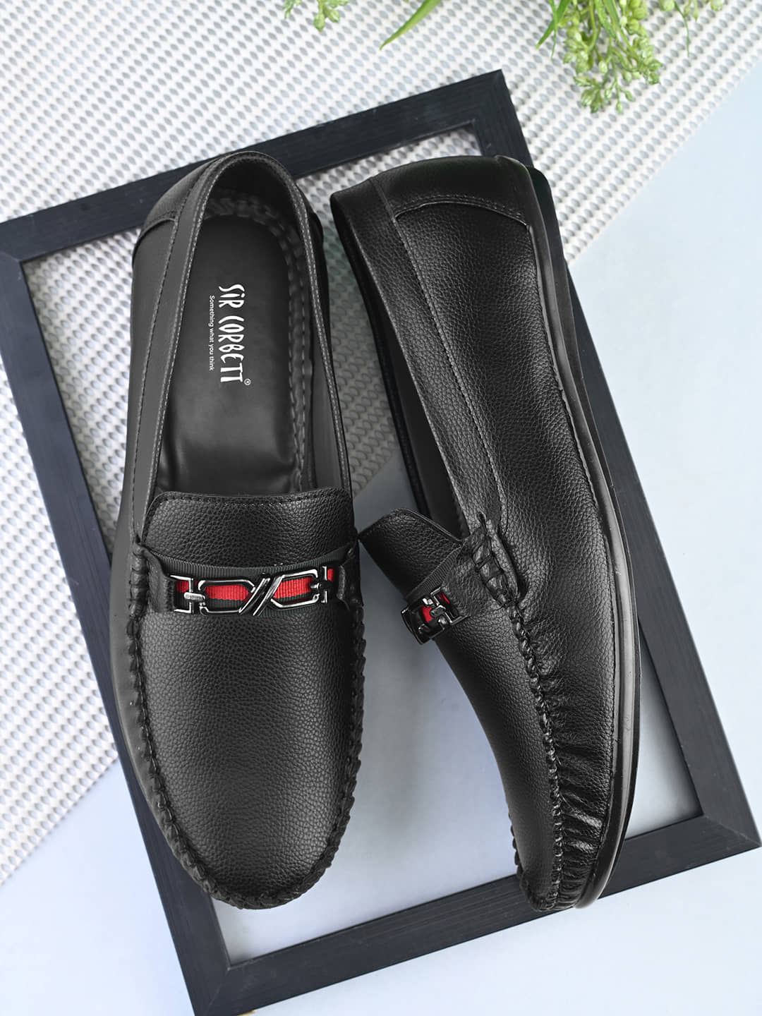 Sir Corbett Black Men's Slip on - Formal Shoes | Buy online on ZillyBuy