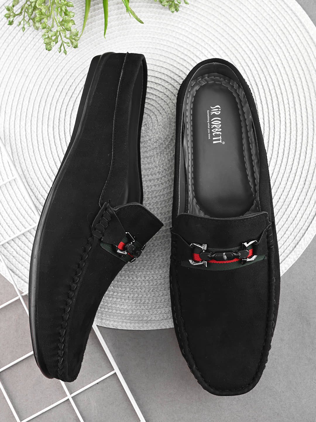 Sir Corbett Black Men's Slip on - Formal Shoes | Buy online on ZillyBuy