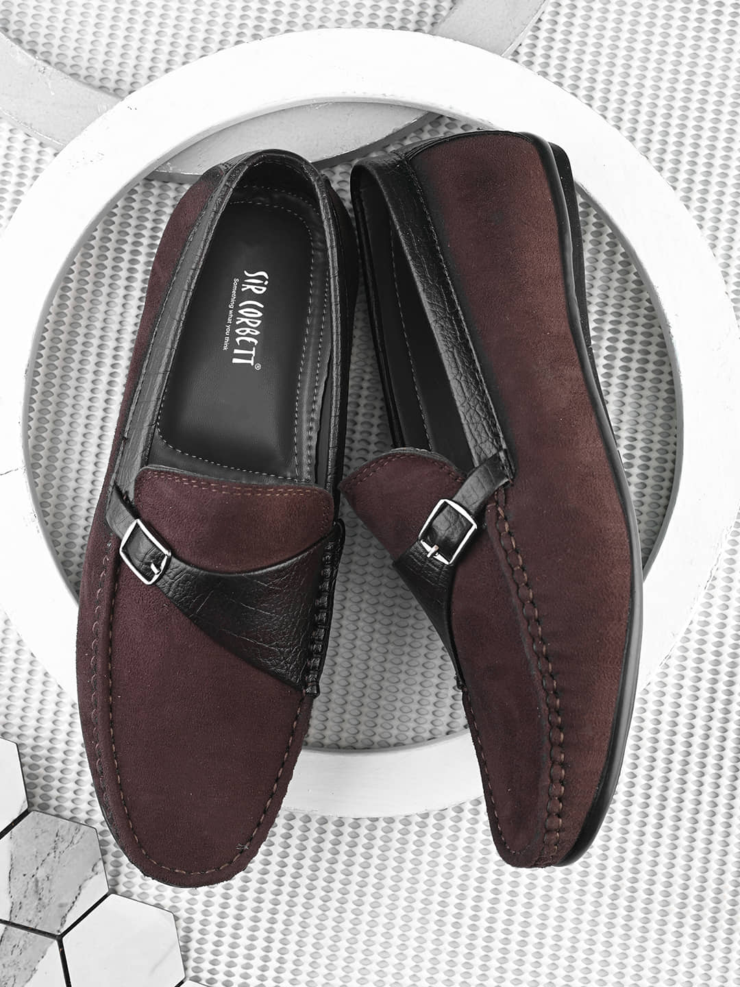 Sir Corbett Brown Men's Slip on - Formal Shoes | Buy online on ZillyBuy