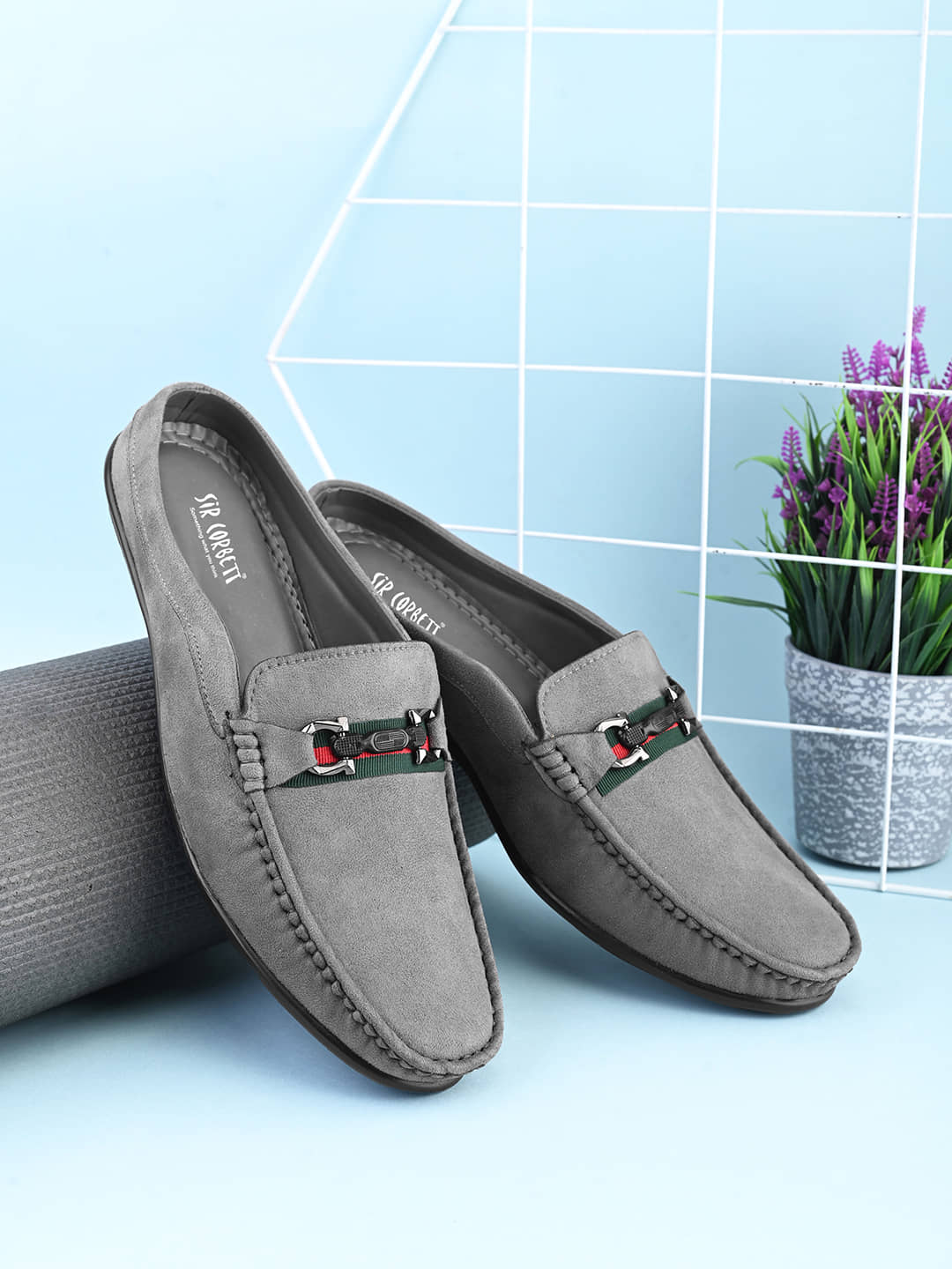 Sir Corbett Gray Men's Slip on - Formal Shoes | Buy online on ZillyBuy