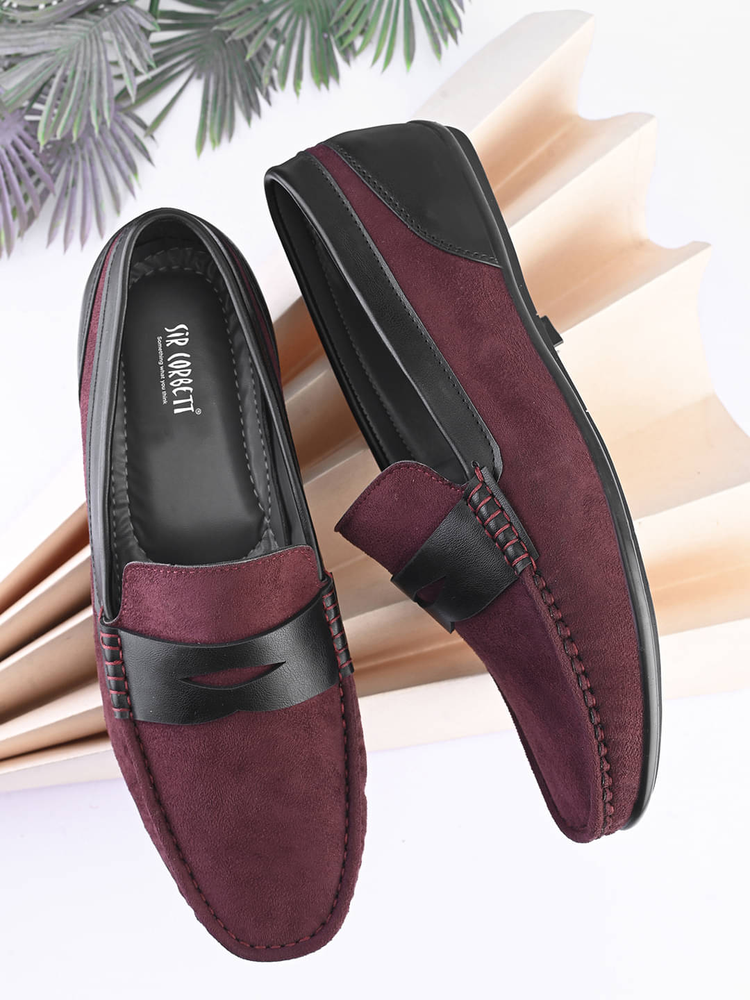     			Sir Corbett Maroon Men's Slip on