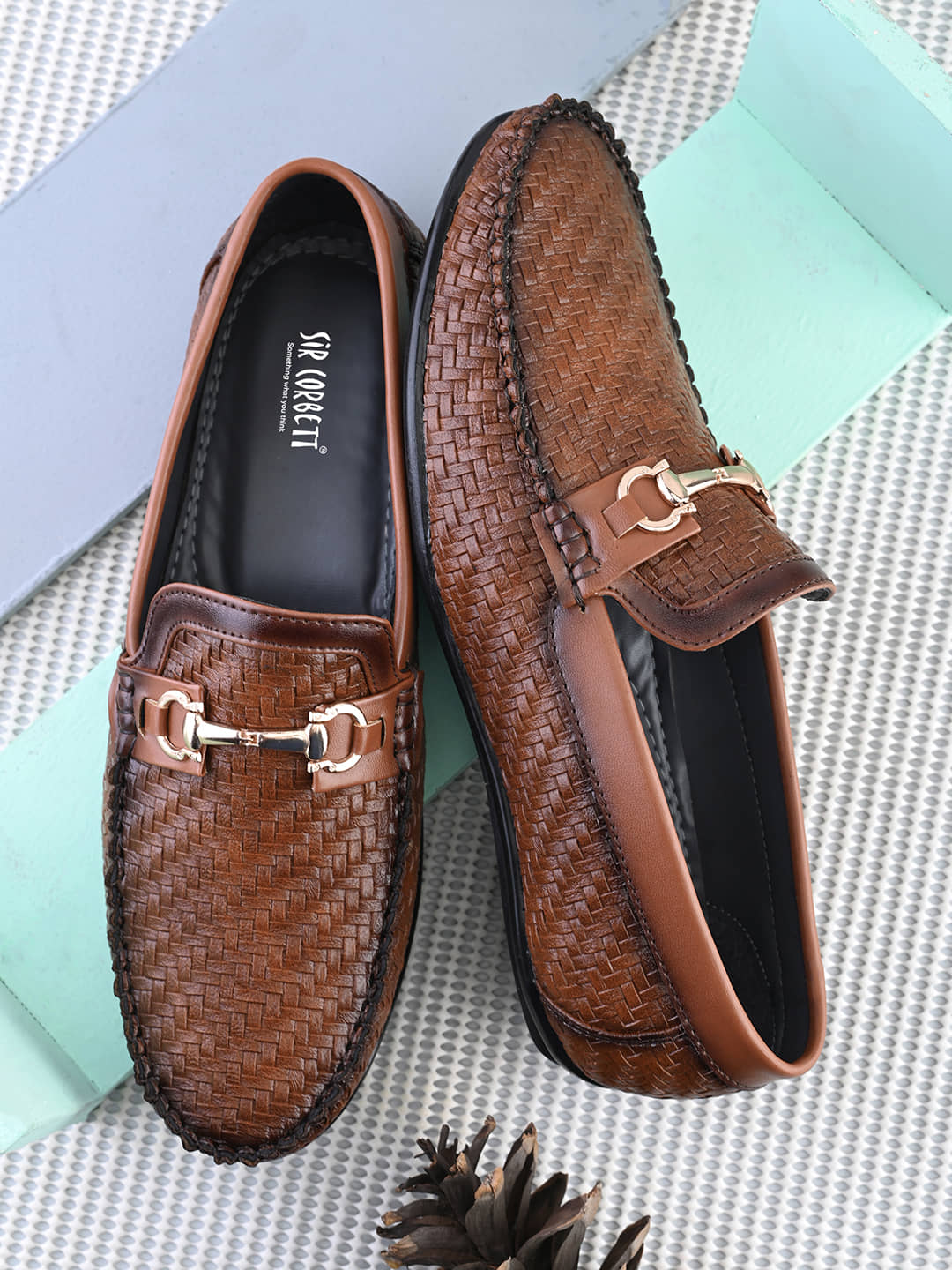 Sir Corbett Tan Men's Slip on - Formal Shoes | Buy online on ZillyBuy
