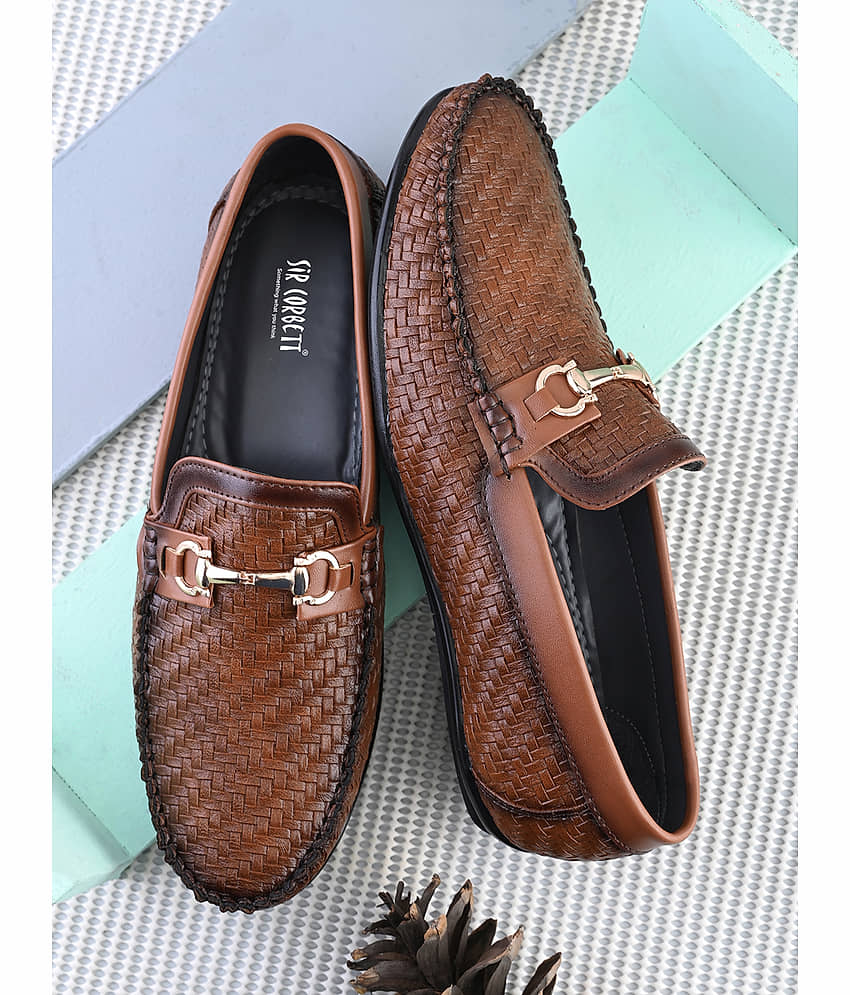 Sir Corbett Tan Men's Slip on - Formal Shoes | Buy online on ZillyBuy