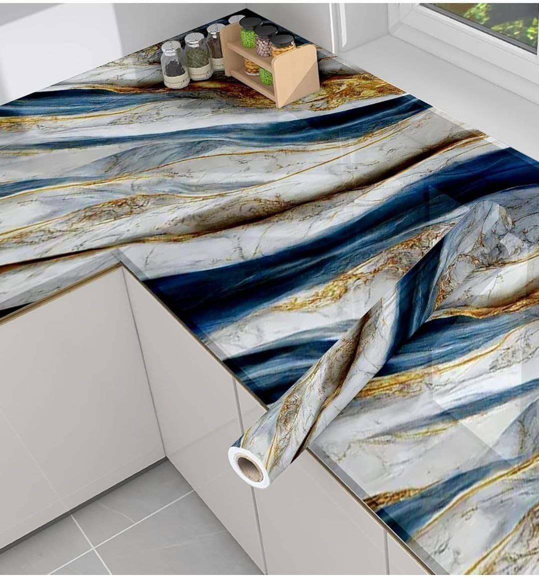     			Smart Look Abstract Wallpaper ( 60 x 200 ) cm ( Pack of 1 )