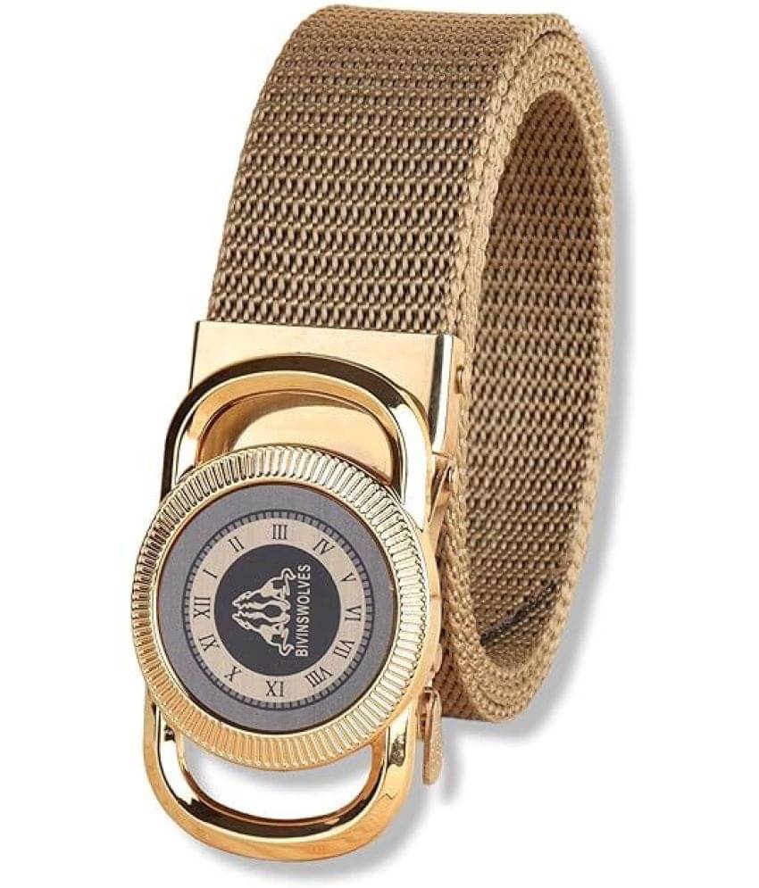     			Sonrisa - Beige Nylon Men's Casual Belt ( Pack of 1 )