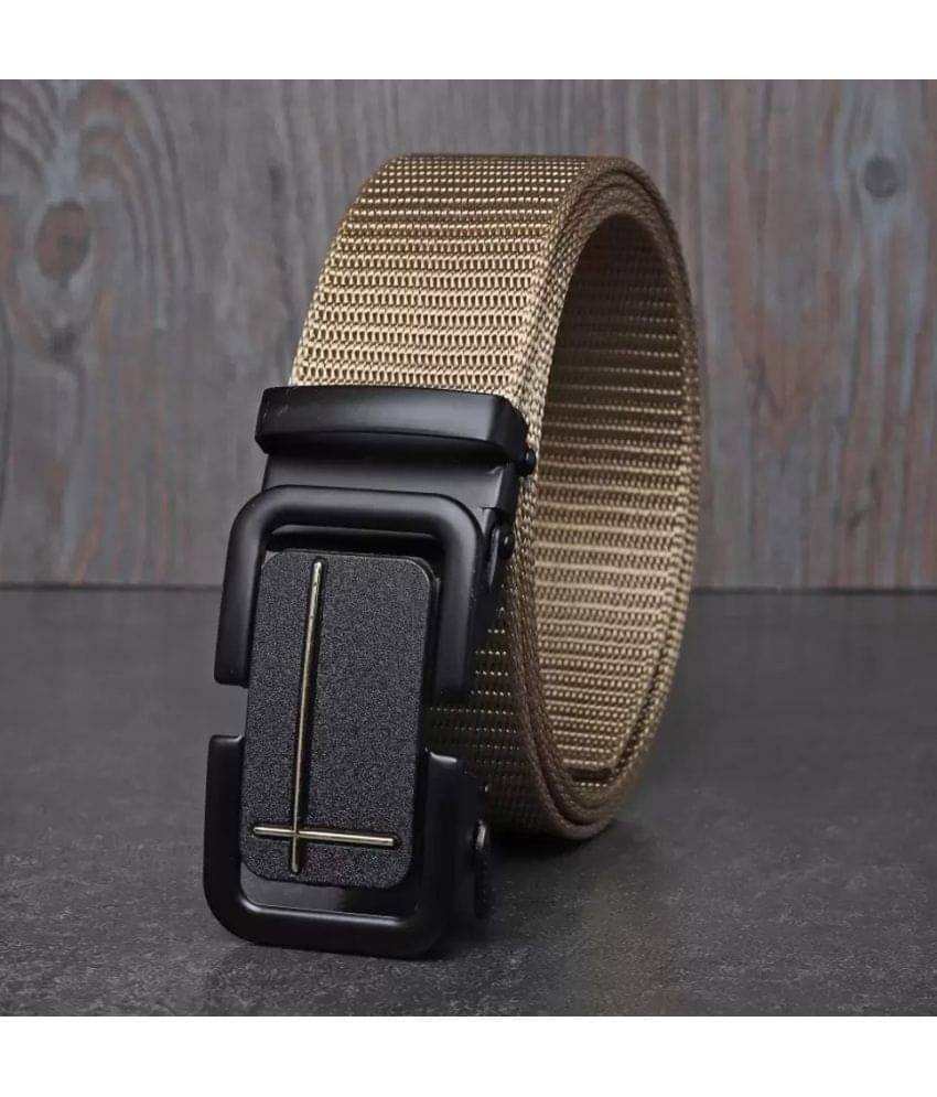     			Sonrisa - Beige Nylon Men's Casual Belt ( Pack of 1 )
