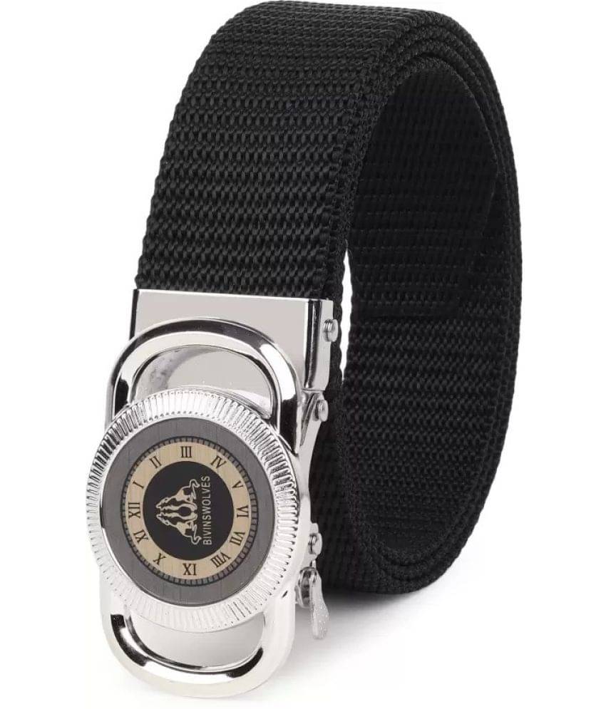 Sonrisa - Black Nylon Men's Casual Belt ( Pack of 1 )     			Sonrisa - Black Nylon Men's Casual Belt ( Pack of 1 )