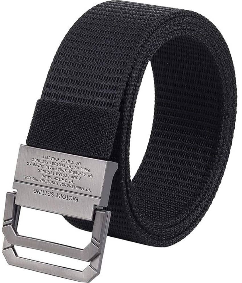 Sonrisa - Black Nylon Men's Casual Belt ( Pack of 1 )