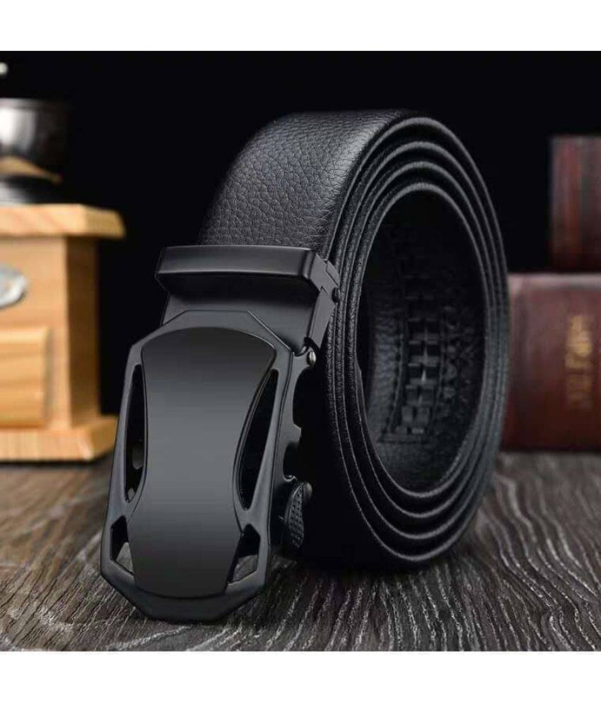 Sonrisa - Black PU Men's Casual Belt ( Pack of 1 ) Sonrisa - Black PU Men's Casual Belt ( Pack of 1 )