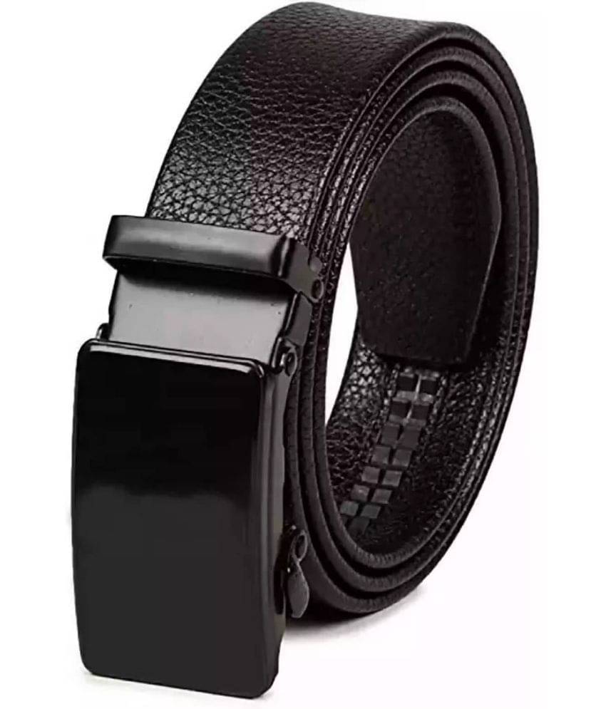 Sonrisa - Black PU Men's Casual Belt ( Pack of 1 ) Sonrisa - Black PU Men's Casual Belt ( Pack of 1 )