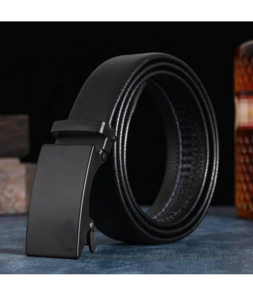 Sonrisa - Black PU Men's Casual Belt ( Pack of 1 ) Sonrisa - Black PU Men's Casual Belt ( Pack of 1 )
