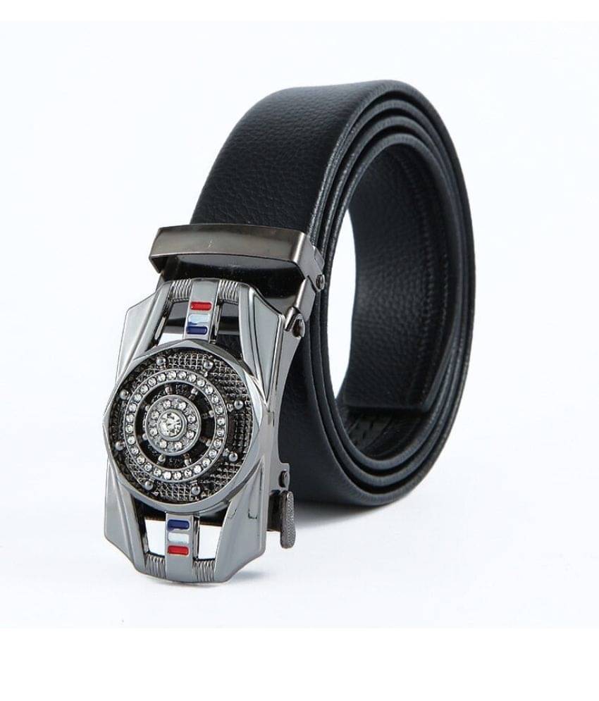 Sonrisa - Black Synthetic Men's Casual Belt ( Pack of 1 )     			Sonrisa - Black Synthetic Men's Casual Belt ( Pack of 1 )