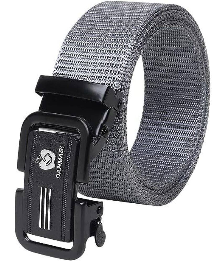 Sonrisa - Gray Nylon Men's Casual Belt ( Pack of 1 ) Sonrisa - Gray Nylon Men's Casual Belt ( Pack of 1 )