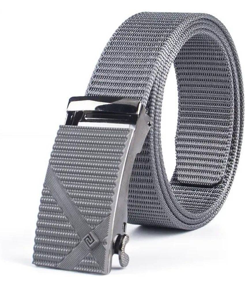 Sonrisa - Gray Nylon Men's Casual Belt ( Pack of 1 ) Sonrisa - Gray Nylon Men's Casual Belt ( Pack of 1 )
