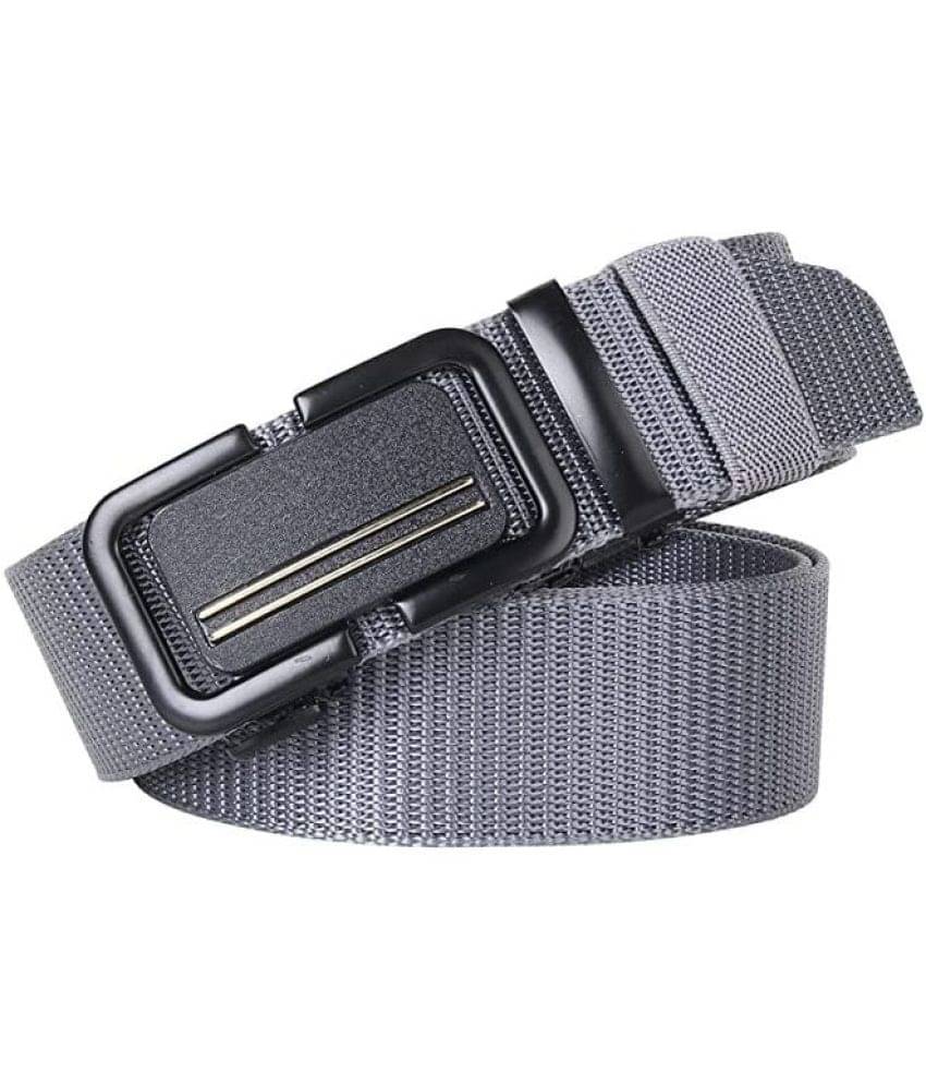 Sonrisa - Gray Nylon Men's Casual Belt ( Pack of 1 ) Sonrisa - Gray Nylon Men's Casual Belt ( Pack of 1 )