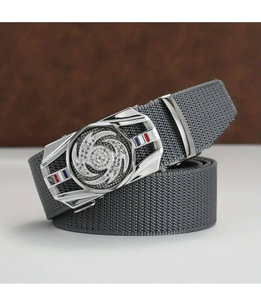 Sonrisa - Gray Nylon Men's Casual Belt ( Pack of 1 ) Sonrisa - Gray Nylon Men's Casual Belt ( Pack of 1 )